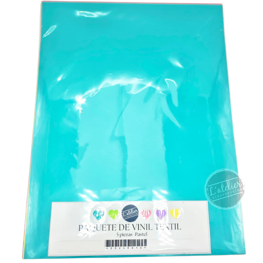 Paquete de Vinil Textil Pastel – L'atelier Scrapbooking