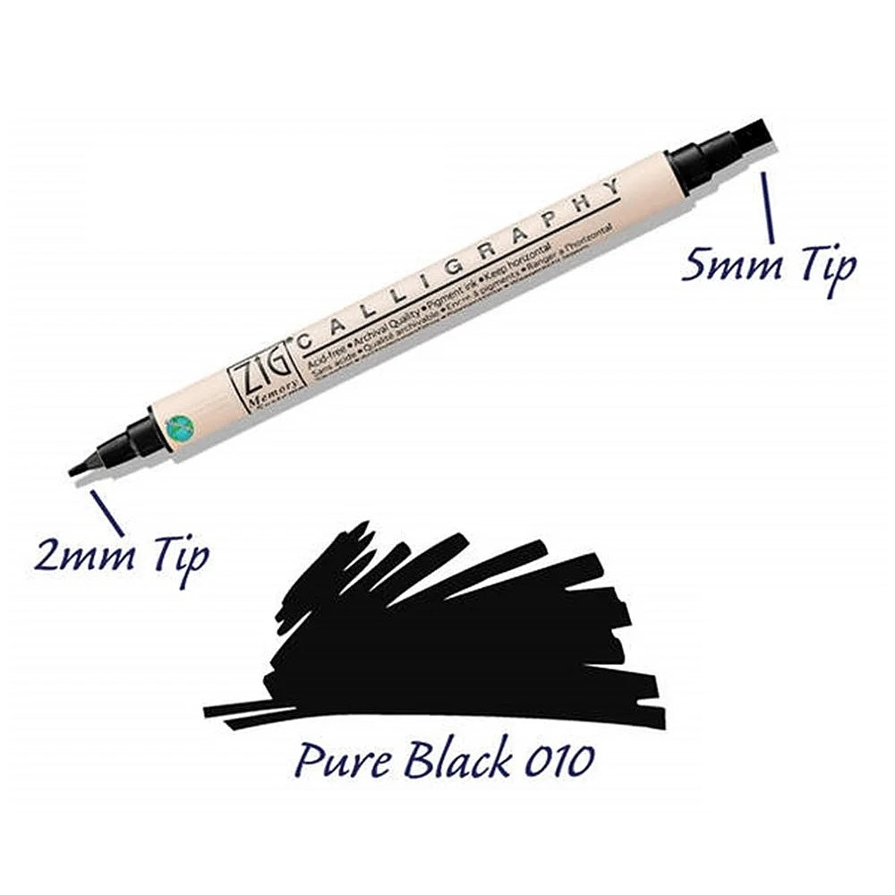 Plumón Negro para Caligrafía Zig – American Crafts (imagen 2)
