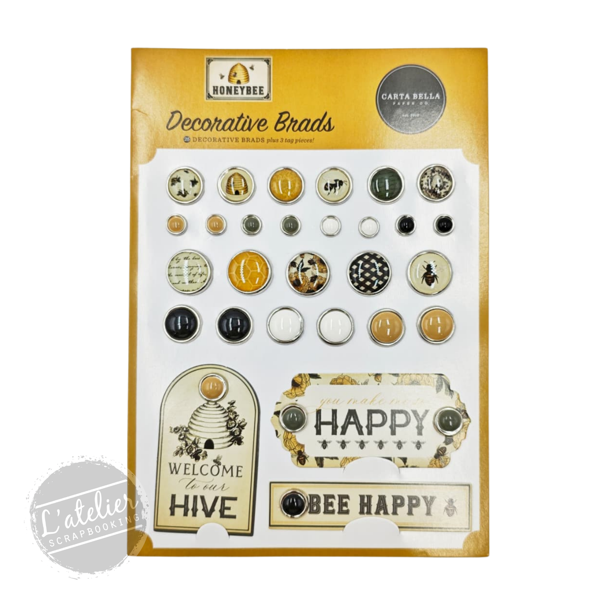 Honeybee Brads – Carta Bella