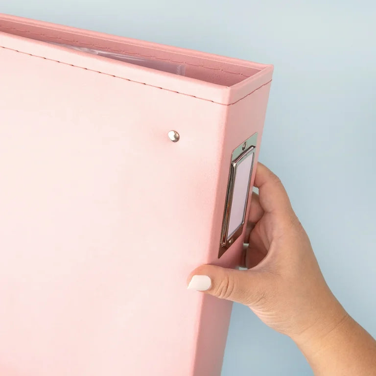 Pretty Pink Leather Scrapbooking Album – American Crafts (imagen 3)