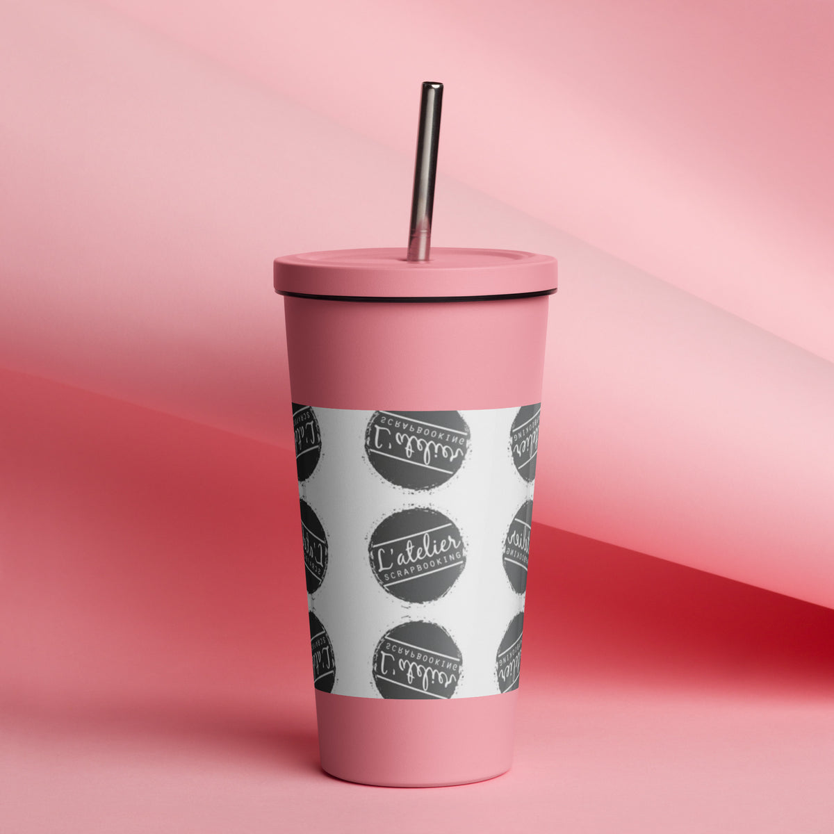 Vaso Térmico con Pajita – L'atelier Scrapbooking (imagen 2)