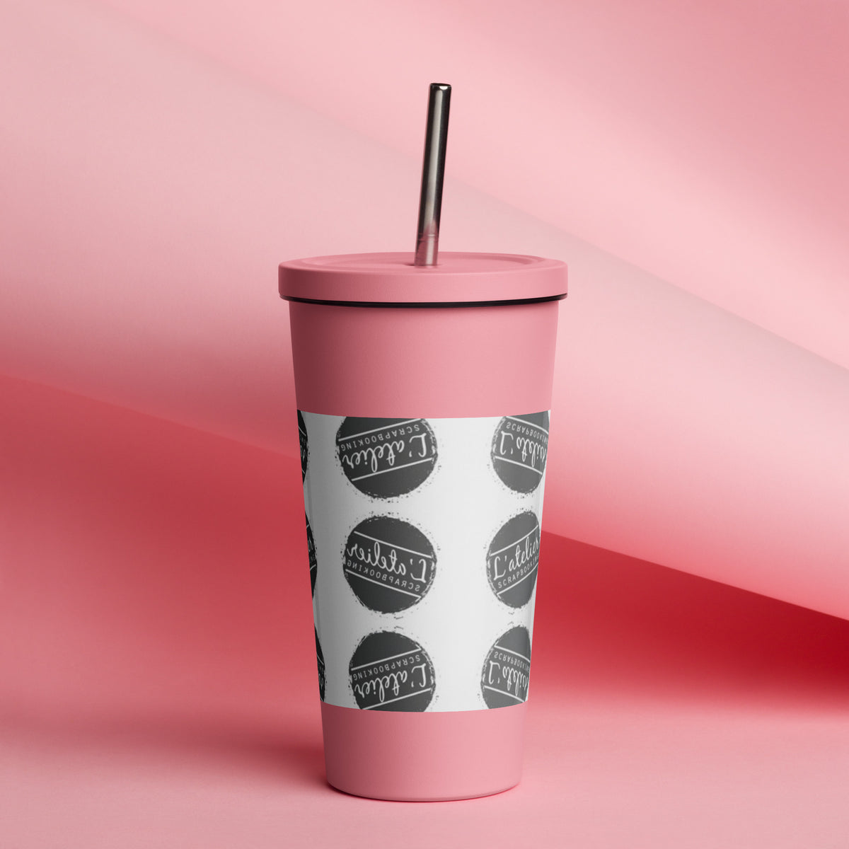 Vaso Térmico con Pajita – L'atelier Scrapbooking (imagen 3)