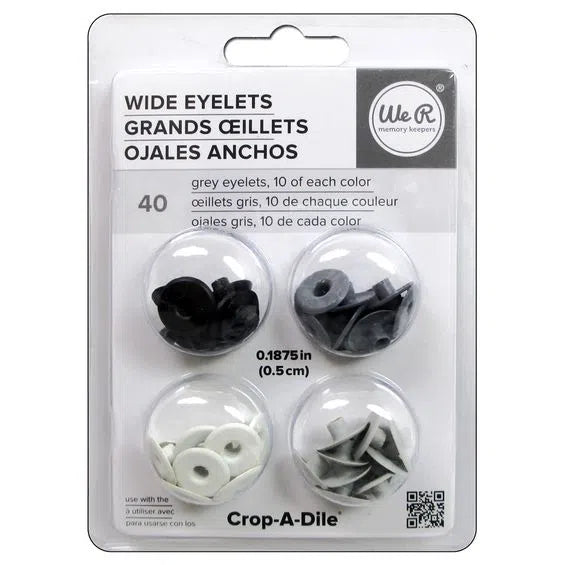 Wide Eyelets Grey WRMK – We R Memory Keepers