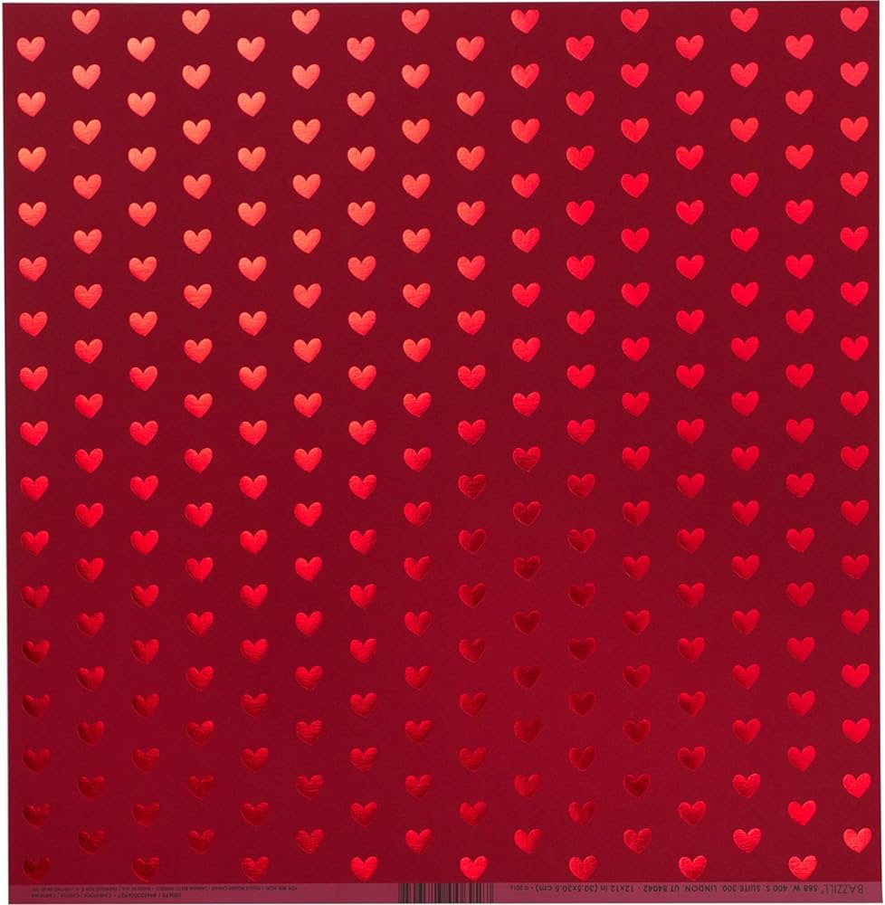 Paper Red Heart Foil – American Crafts
