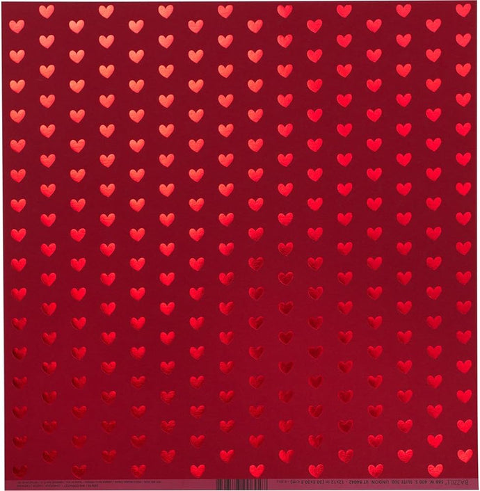 PAPER RED HEART FOIL