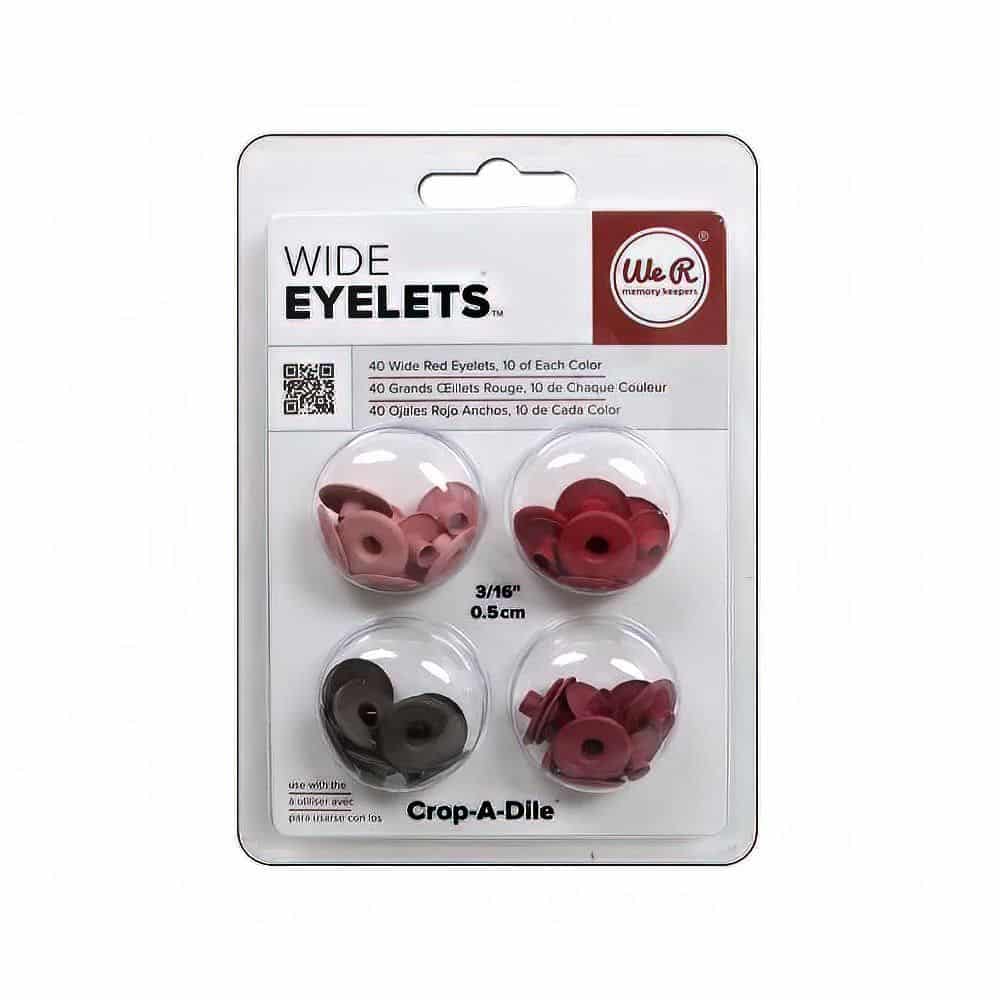 Wide Eyelets Red WRMK – We R Memory Keepers