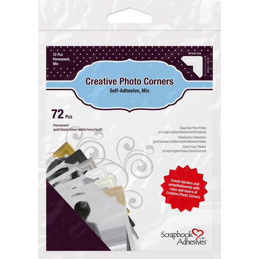 Esquineros para Fotos (dorado, Blanco y Negro) – L'atelier Scrapbooking