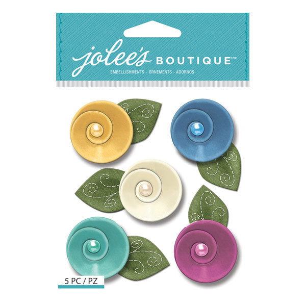 ROLLED FELT FLOWERS JOLEE