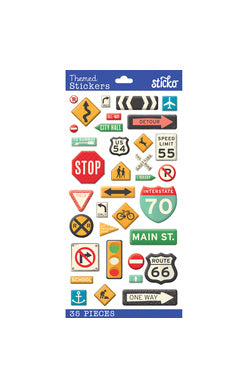 Road Signs Sticko – American Crafts