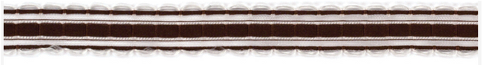 COFFEE SATIN SHEER EDGE RIBBON