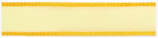 Sunflower Sheer Scalloped Edges Ribbon – American Crafts
