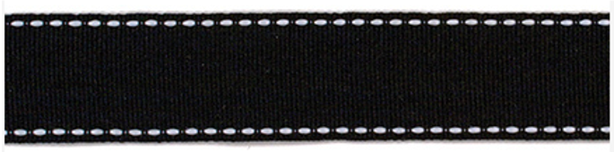 BLACK STITCHES RIBBON