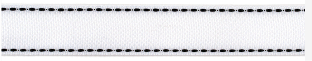 White Stiches Black Ribbon – American Crafts