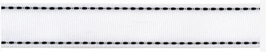 White Stiches Black Ribbon – American Crafts
