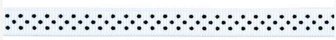 WHITE DOTS RIBBON