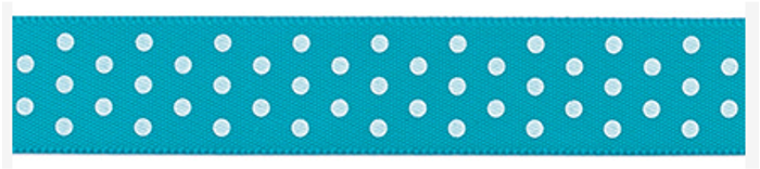 Pool Satin Dots Ribbon – American Crafts