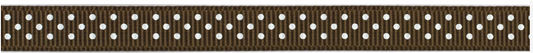Chestnut Dot Ribbon – American Crafts