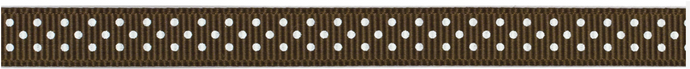 CHESTNUT DOT RIBBON