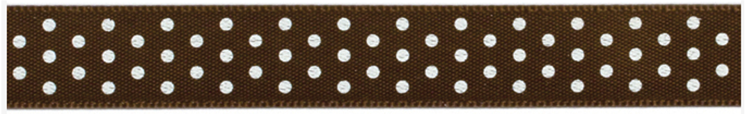 Chesnut Satin Dots Ribbon – American Crafts