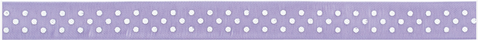 LAVENDER DOTS SHEER RIBBON