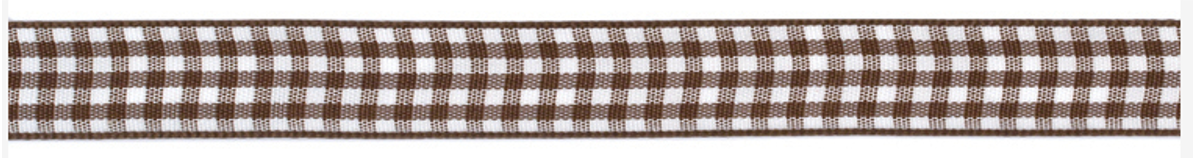 Chestnut Gingham Ribbon – American Crafts