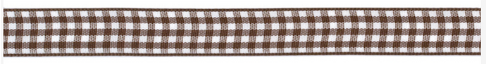 CHESTNUT GINGHAM RIBBON