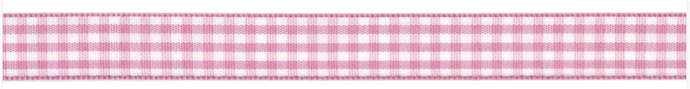 BUBBLEGUM GINGHAM RIBBON