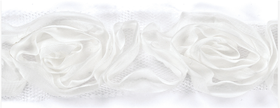 White Rose Ribbon – American Crafts