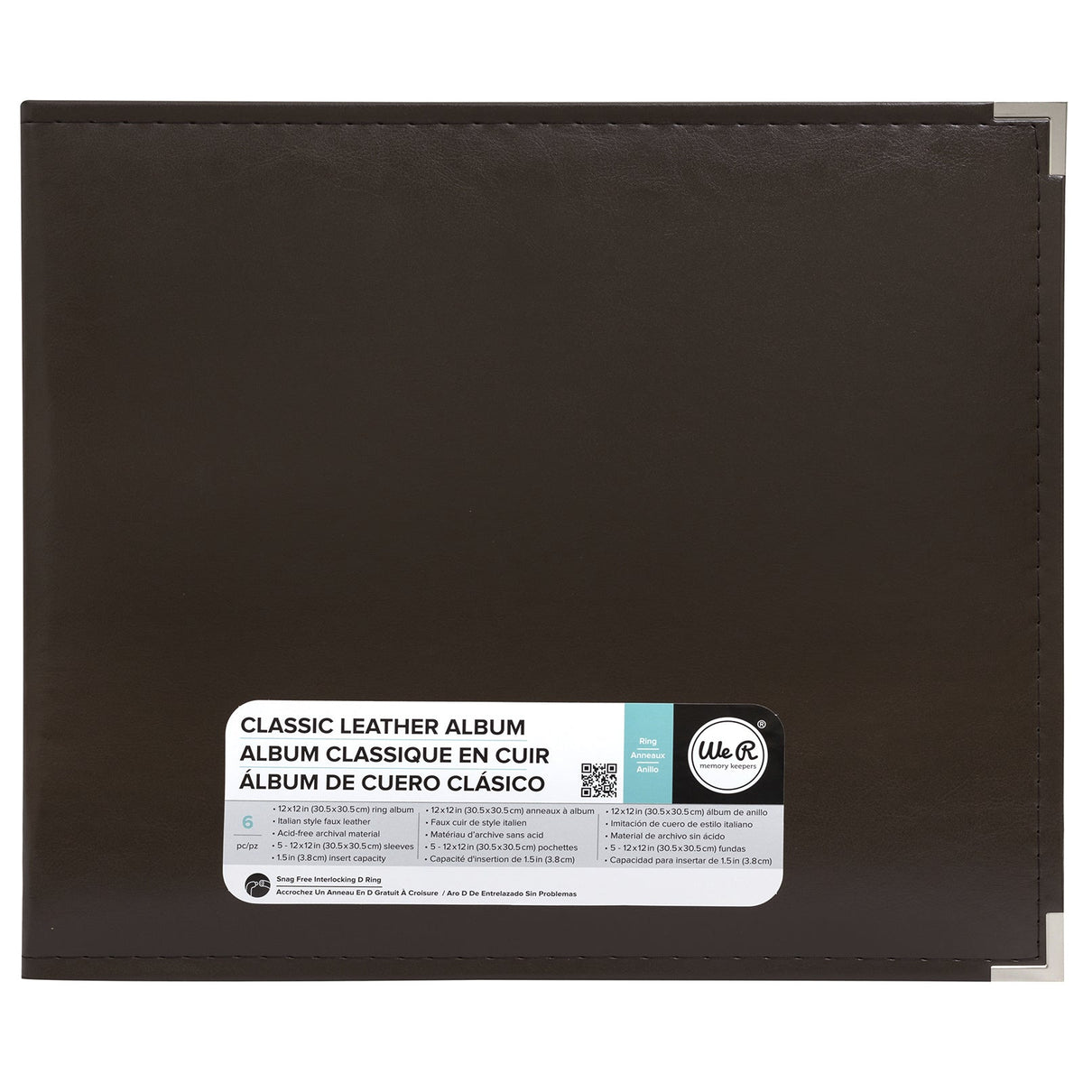 Dark Chocolate Leather Scrapbooking Album – American Crafts