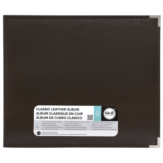 Dark Chocolate Leather Scrapbooking Album – American Crafts