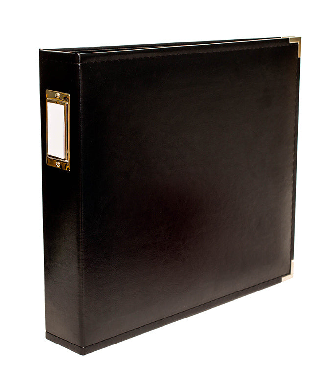 Black Leather Scrapbooking Album – American Crafts