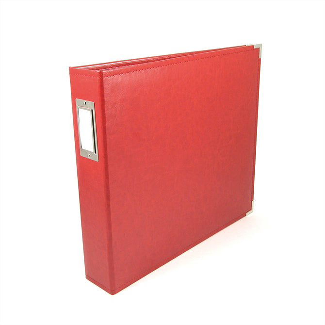 Real Red Leather Scrapbooking Album – American Crafts