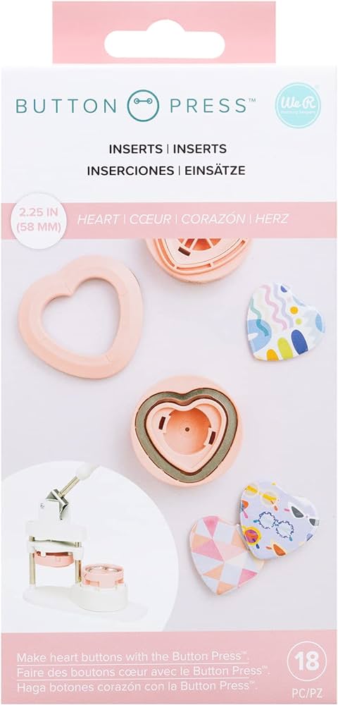 HEART INSERT BUTTON PRESS