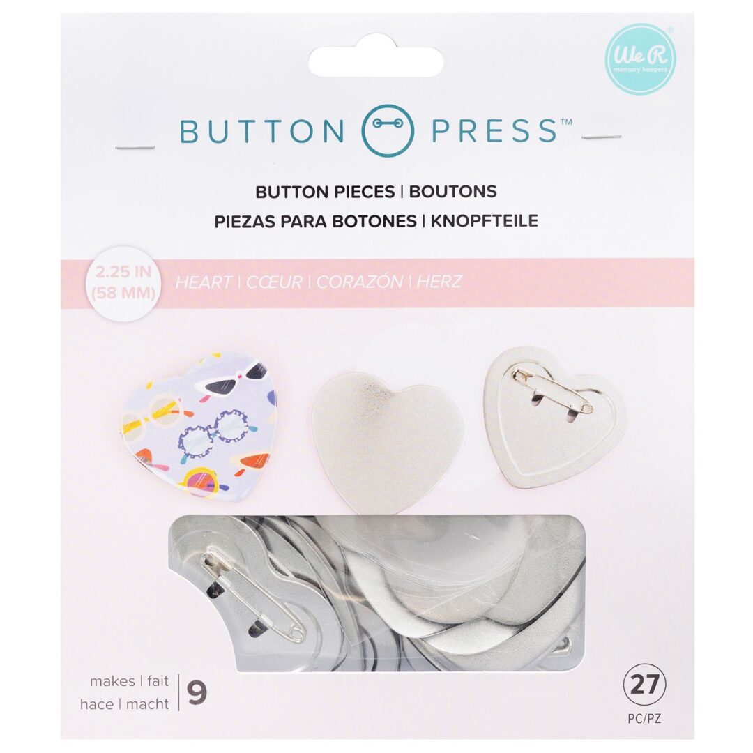 Heart Button Pieces – We R Memory Keepers
