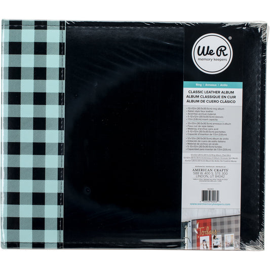 Plaid Mint Leather Scrapbooking Album – We R Memory Keepers