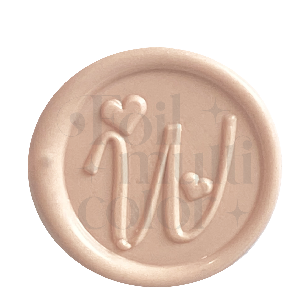Abecedario Love "w" Cabezal – Foil Multicolor