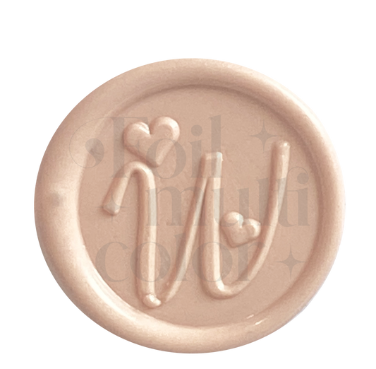 Abecedario Love "w" Cabezal – Foil Multicolor