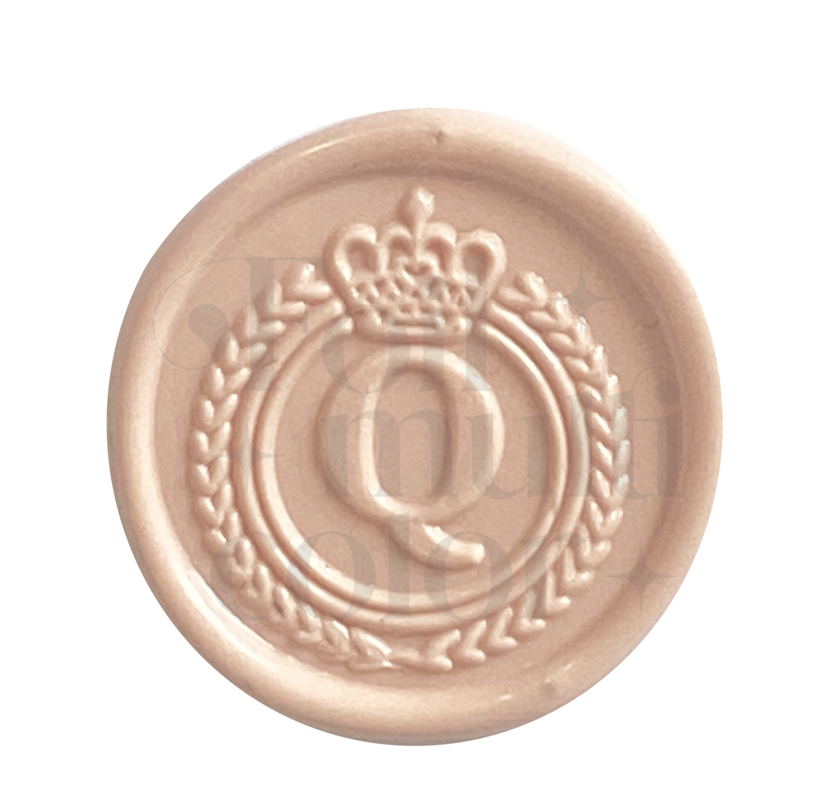 Abecedario Realeza "q" Cabezal – Foil Multicolor