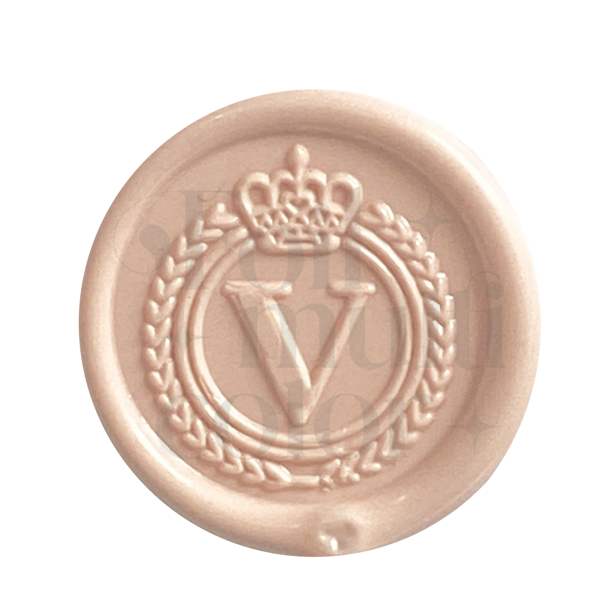 Abecedario Realeza "v" Cabezal – Foil Multicolor