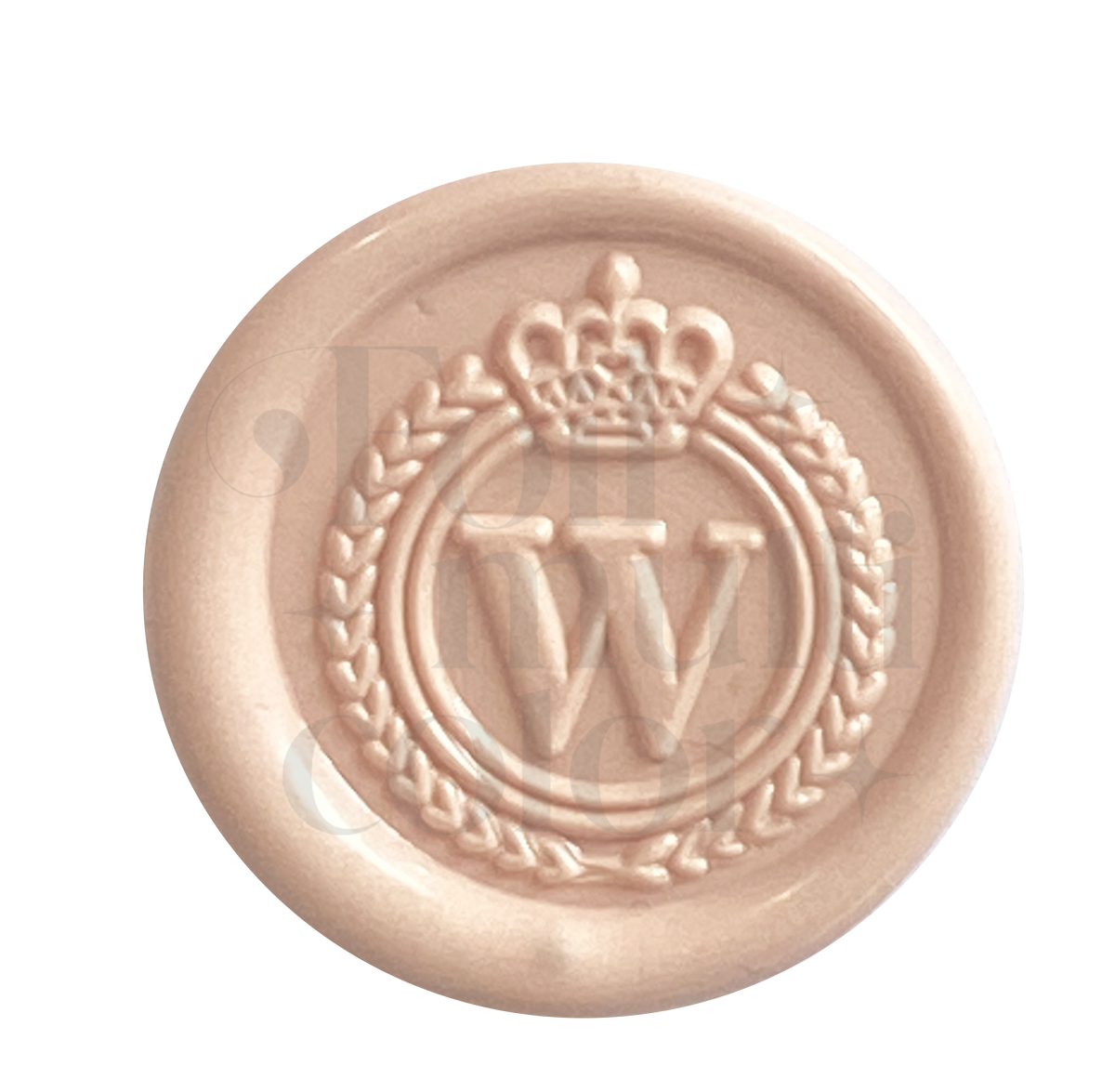 Abecedario Realeza "w" Cabezal – Foil Multicolor