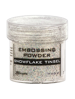 Snowflake Tinsel Embossing Powder – L'atelier Scrapbooking