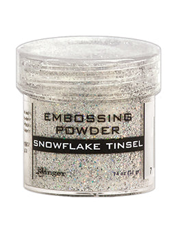 SNOWFLAKE TINSEL EMBOSSING POWDER