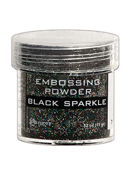 BLACK SPARKLE EMBOSSING POWDER