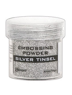 SILVER TINSEL EMBOSSING POWDER