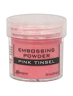 PINK TINSEL EMBOSSING POWDER