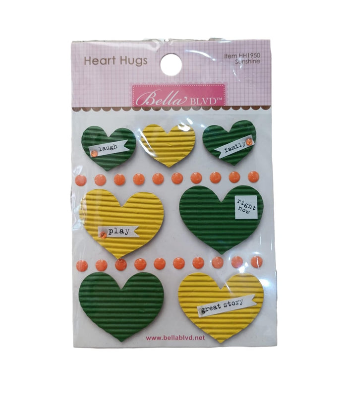 SUNSHINE HEART HUGS STICKERS