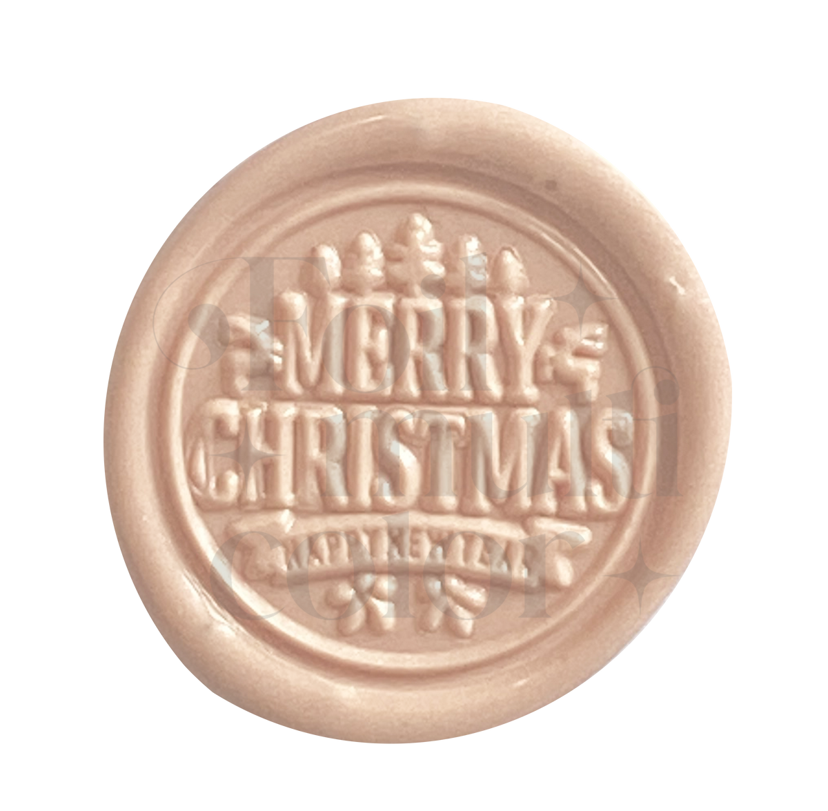Merry Christmas Happy New Year Cabezal – Foil Multicolor