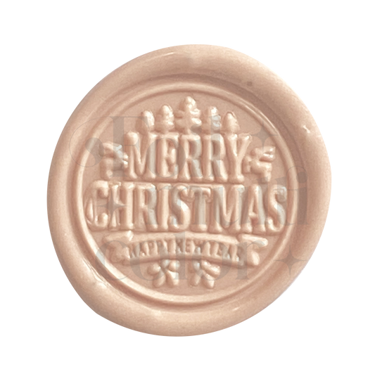 Merry Christmas Happy New Year Cabezal – Foil Multicolor