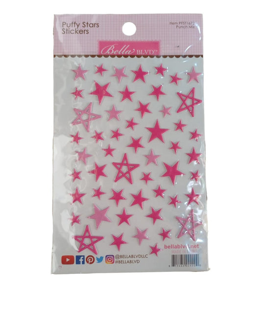 Puffy Stars Punch Stickers