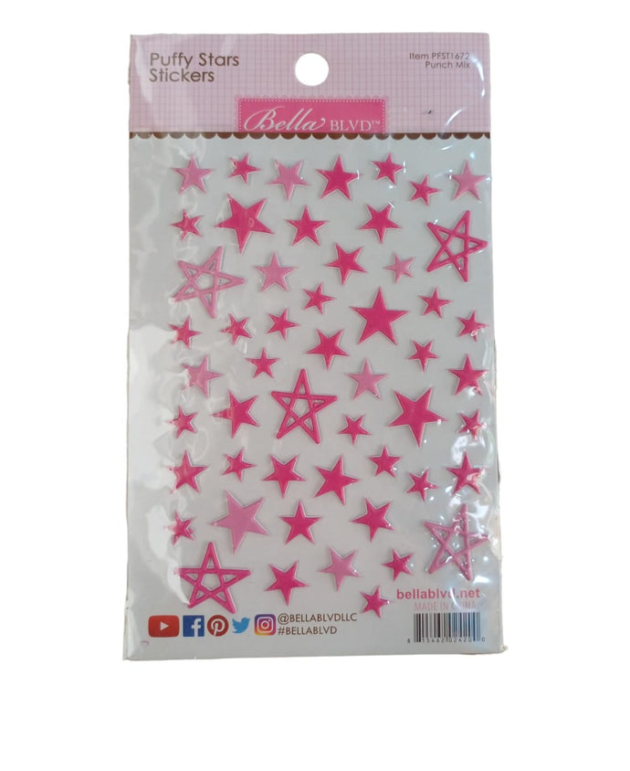 PUFFY STARS PUNCH STICKERS